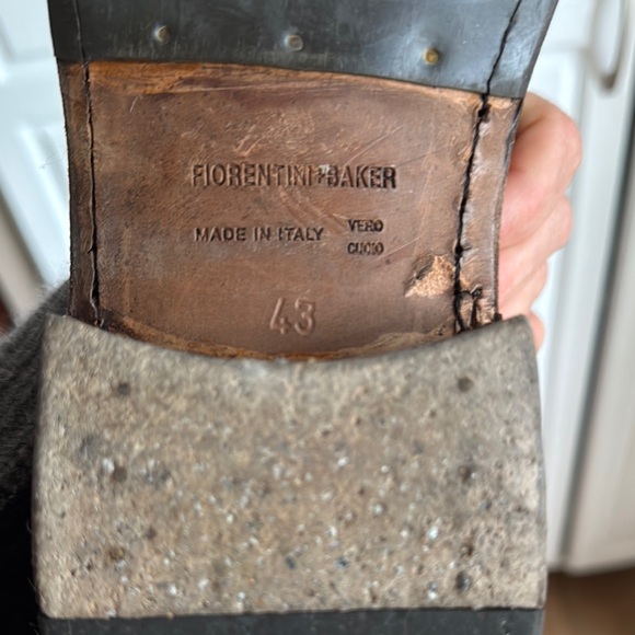 Fiorentini and Baker Brown Leather Lace-Up Boots size 43 - Picture 7 of 7